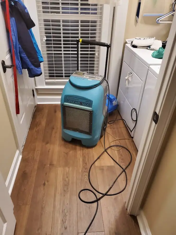 Commercial dehumidifier deployed for Flood Damage Cleanup in Ballston